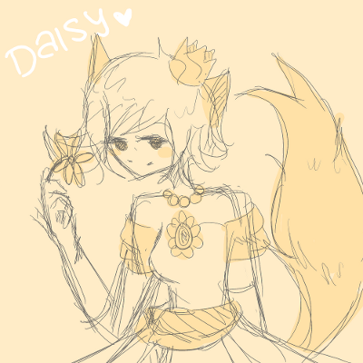 Candybooru image #5317, tagged with Cookie_(Artist) Daisy costume sketch